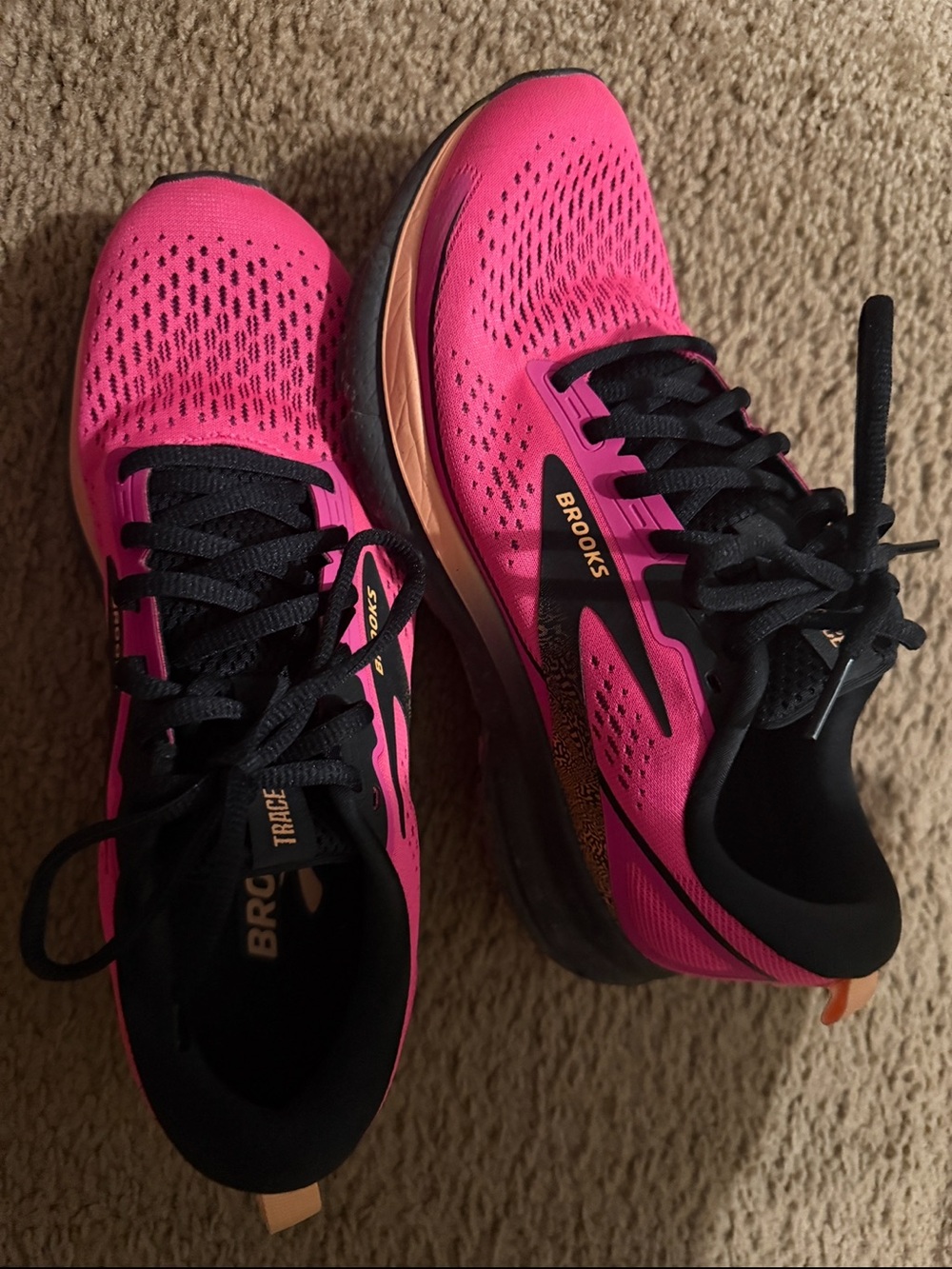 Brooks Women's Hot Pink and Black Running Shoes